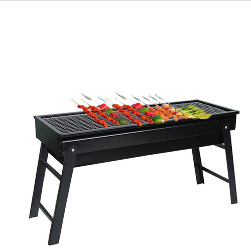 Manufacturer's barbecue grill portable household barbecue stove folding charcoal grill outdoor drawer type Zibo barbecue grill