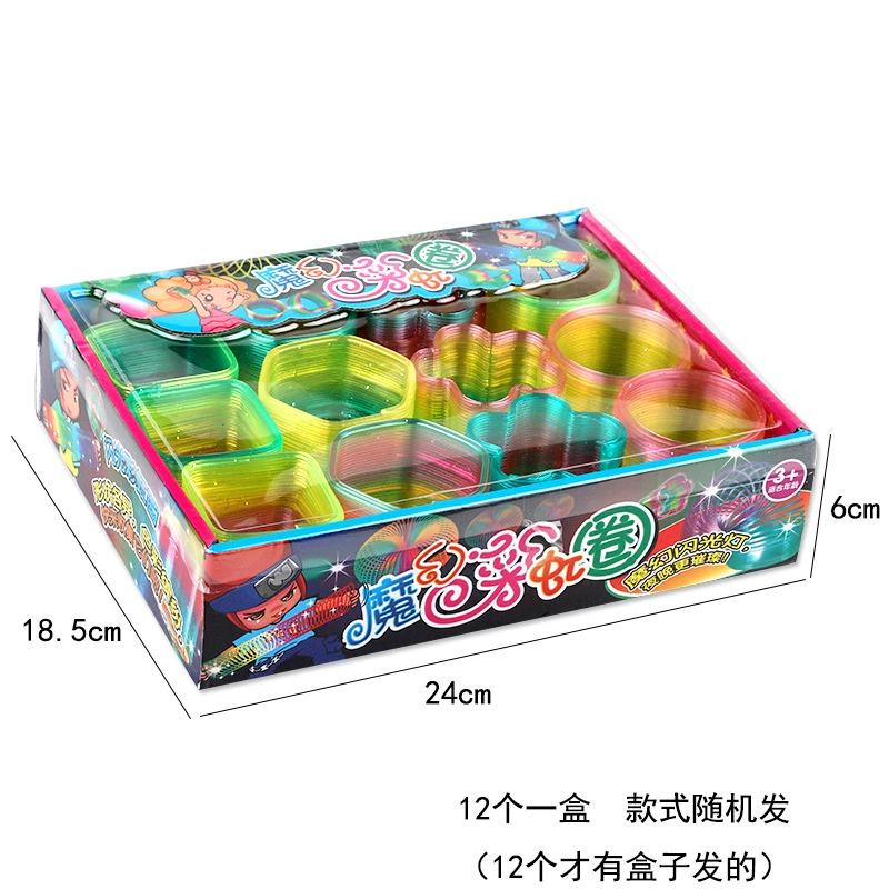 Rainbow неоновый классическийSlinky, игрушка, новая коллекция, ностальгия, 12 штук