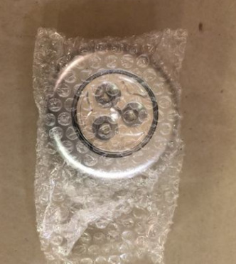 Luz táctil redonda creativa 3LED4 Luz de prensa coche Pat luz de la noche del coche pasta de luz 4 soporte de la lámpara de lectura