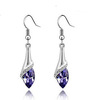 Fashionable long crystal earings, earrings, European style, wholesale