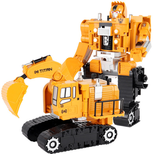 Alloy Deformation Robot Transformer Construction Truck Model Children's Toy Gift Set Excavator Boy Toy Car