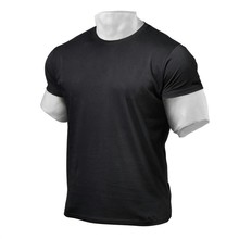 新款男式健身运动宽松短袖T恤纯色肌肉型训练衣服潮流定印logo