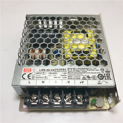 LRS-50-24 24V2.2A 50W开关电源 台湾明纬电源MEANWELL稳定