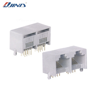 RJ45ˮ���^����ȫ���z 1*2�������o��Ƭ�W�j���8P8C�ӿ�