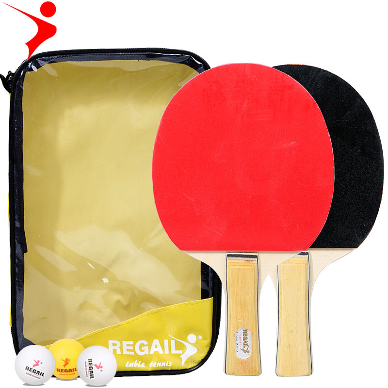 Entertainment racket for training for table tennis, set