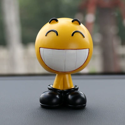 Car ornaments, doll facial expression bag cute - 120g-of-teeth