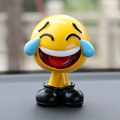 interior personalized decoration supplies — Car ornaments - crying-and-laughing-120g
