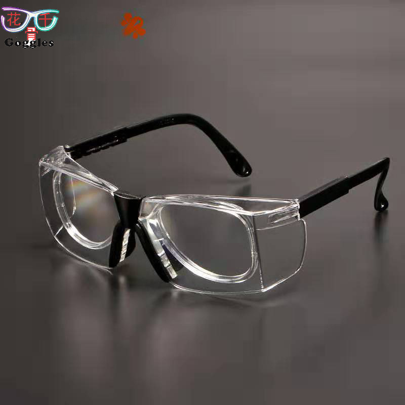 Spot industrial glasses comprehensive protective glasses splash goggles can be equipped with myopia frame adult