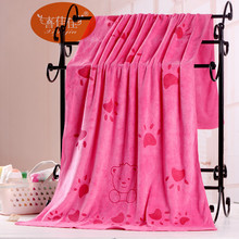 超细纤维卡通印花浴巾加大加厚礼品沙滩巾家用速干批发速干沙滩巾