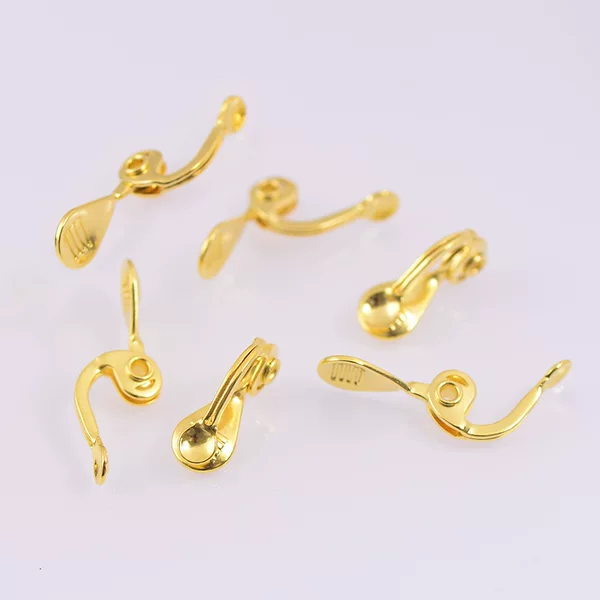 diy hand-made creative earrings accessories wholesale personality no ear hole earrings painless hanging ear clip converter wholesale
