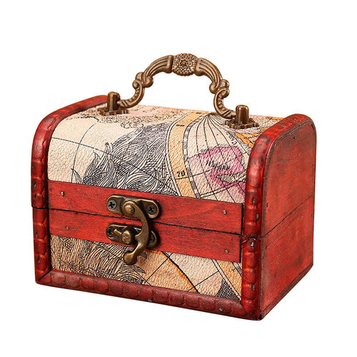 Retro wooden crystal packaging box Antique old product packaging wooden box gift packaging jewelry storage box