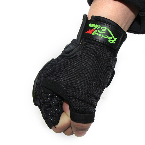 SC04B Outdoor Sport Cool Riding Half Finger Protective Gloves Off-Road Racing Motorcycle Hard Shell Anti-Fall Gloves