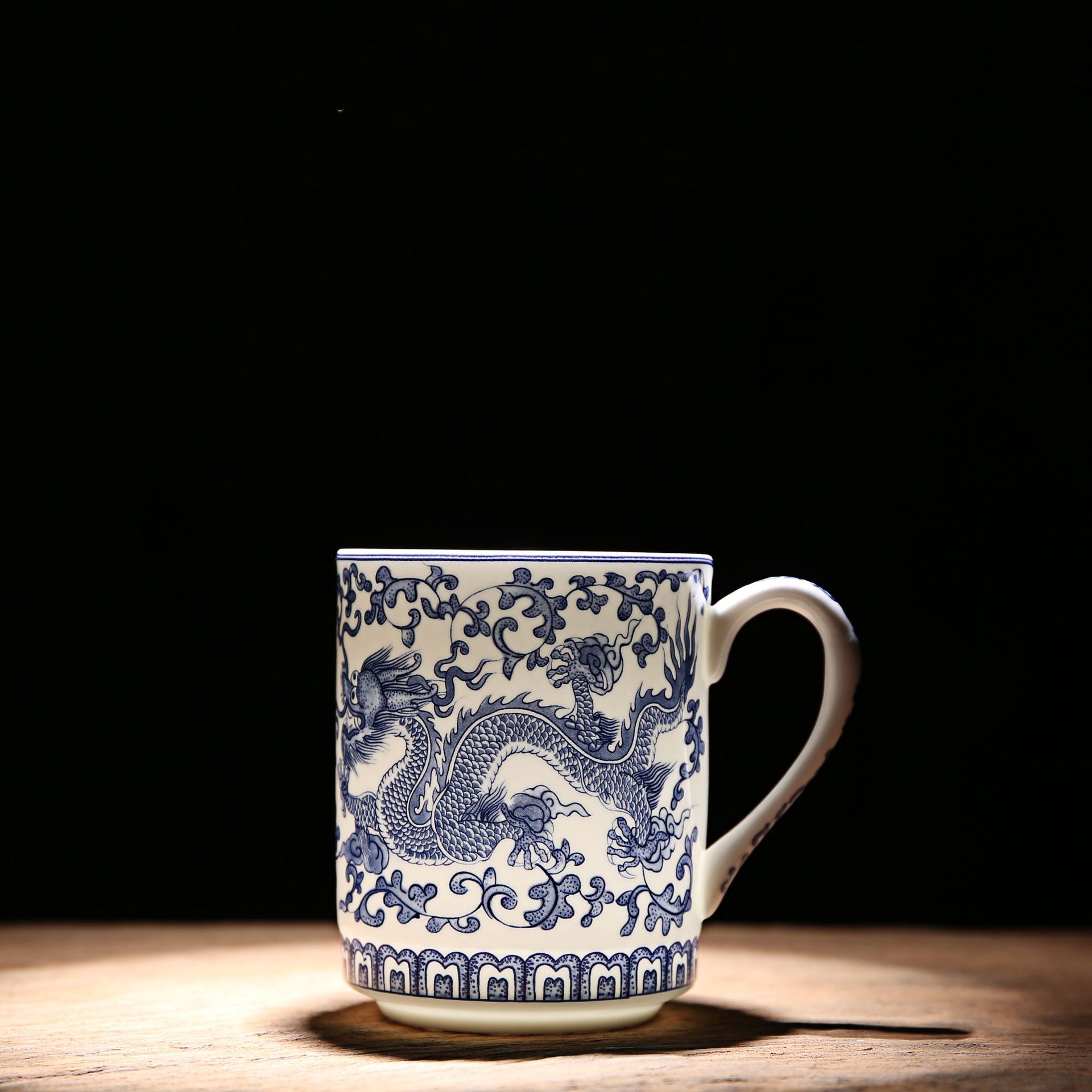 Doble dragón esmalte de color (con cubierta)