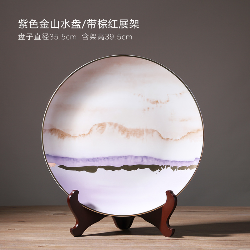 Nuevo chino cerámica Colgante placa artesanía decoración del hogar placa negocio aniversario regalo personalización al por mayor