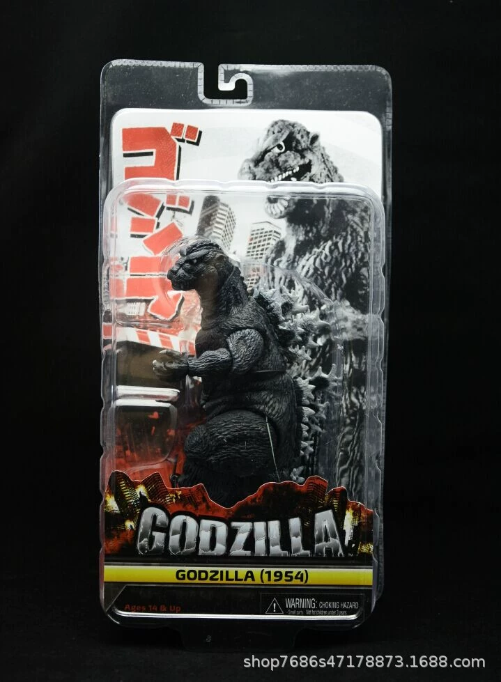 Фигурка PVC из фильма Godzilla от NECA, ~18 см, коллекционная карточная блистер