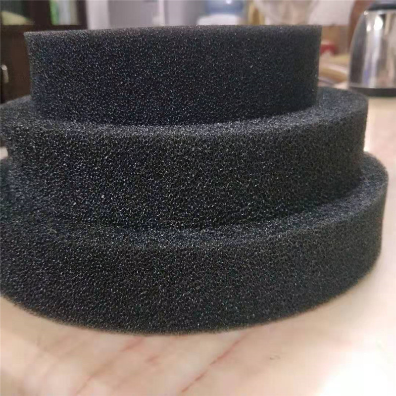 批发设备过滤棉50mm 30ppi爆破海绵黑色耐低温滤清器吸油过滤海绵