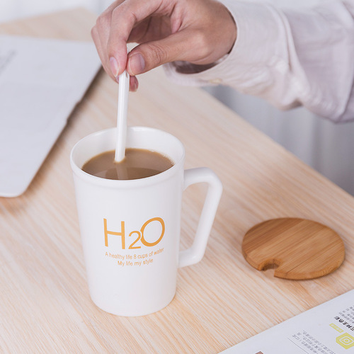 1314 Ceramic Cup Breakfast Cup 520 Couple Cup Set Coffee Cup Water Cup Creative Constant Temperature Mug Printing