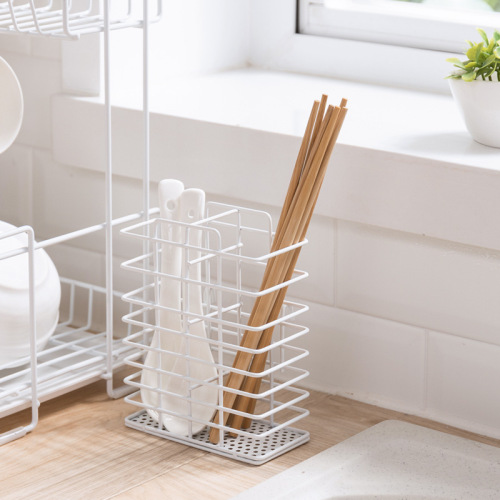 Nachen Double-layer Dish Rack with Water Catchment Tray Wholesale Multi-functional Kitchen Bowl Plate Chopstick Storage Shelf