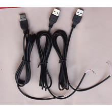 LED灯连接线 A公单头1.2米风扇连接线 LED灯USB两芯风扇USB线