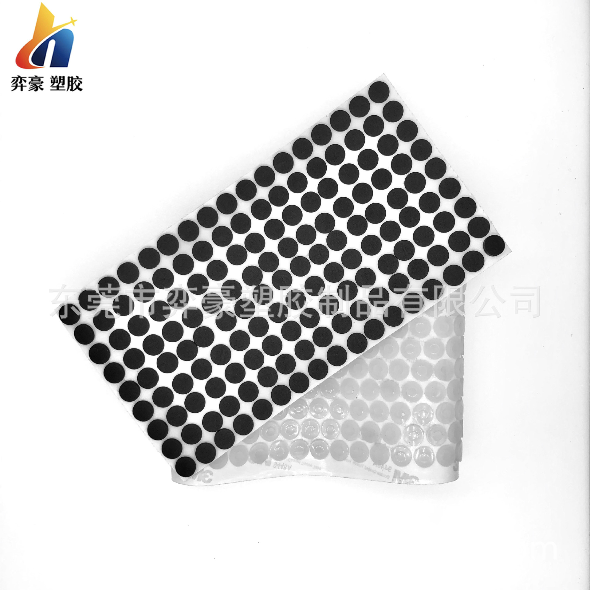 厂家定 制黑色圆形硅胶脚垫硅胶密封圈垫片背胶自粘网格橡胶防滑