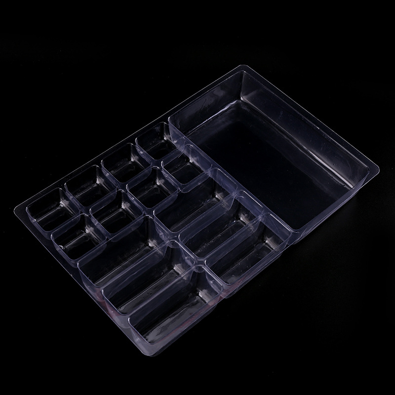 制做pp透明塑料包装彩盒子 pet吸塑托盘日用品 一次pvc包装盒制做