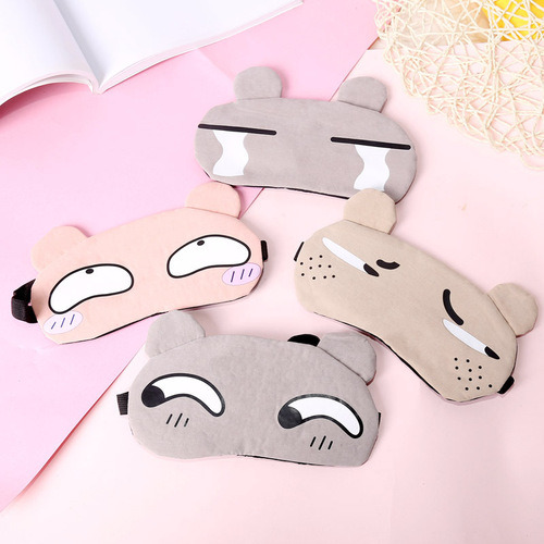 New style eye mask, cartoon cute eye mask with ice pack, Korean version for boys and girls, blackout hot and cold dual-use ice pack eye mask