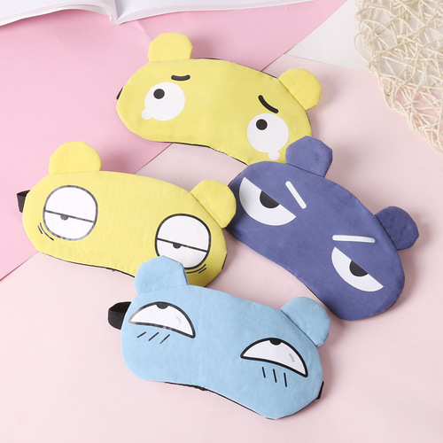 New style eye mask, cartoon cute eye mask with ice pack, Korean version for boys and girls, blackout hot and cold dual-use ice pack eye mask