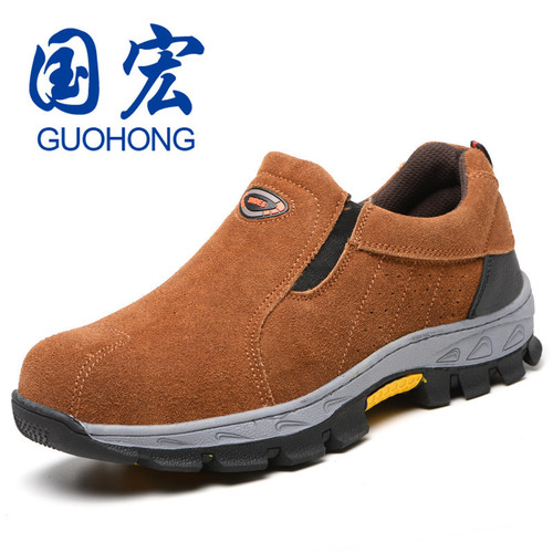 Cross-border wholesale four-season breathable labor protection shoes, steel-toe anti-smash and puncture-proof safety shoes, Amazon welder protective shoes