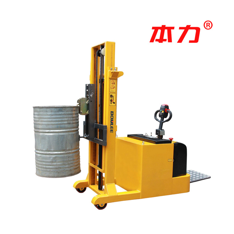 【电动堆垛装卸】嘉兴本力YL420B无腿式油桶液压堆高车|油桶专用