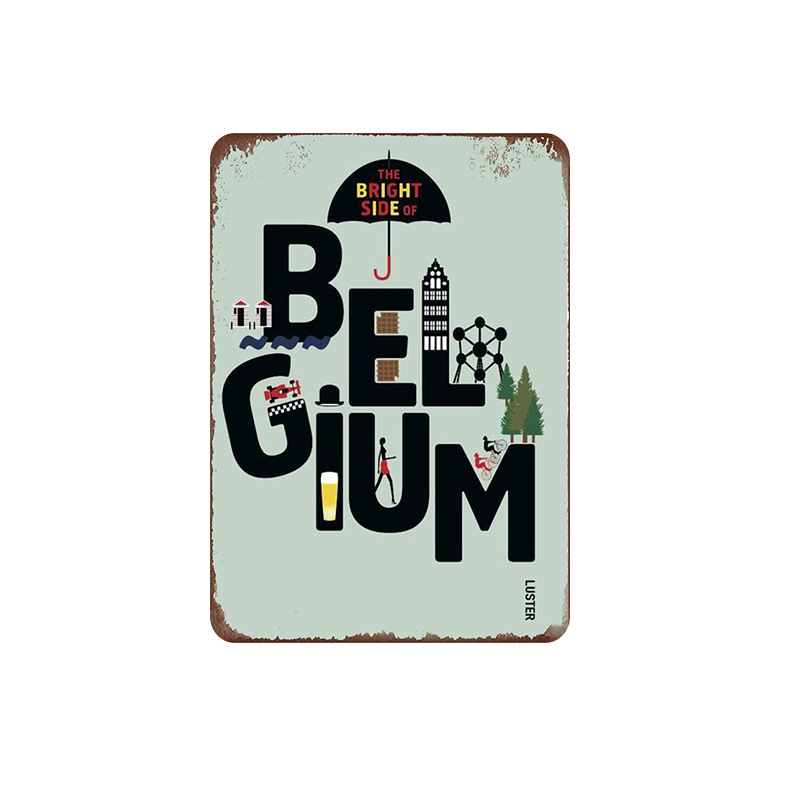 Colorido hierro pintura Amazon antiguo creativo Bar Cafe decoración personalizada pared pintura 20*30 pared colgante pintura