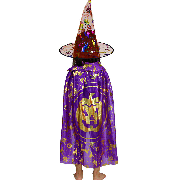 ハロウィーンマント子供服マント仮装舞踏会cos女魔法使い魔女男女児童演技道具|undefined