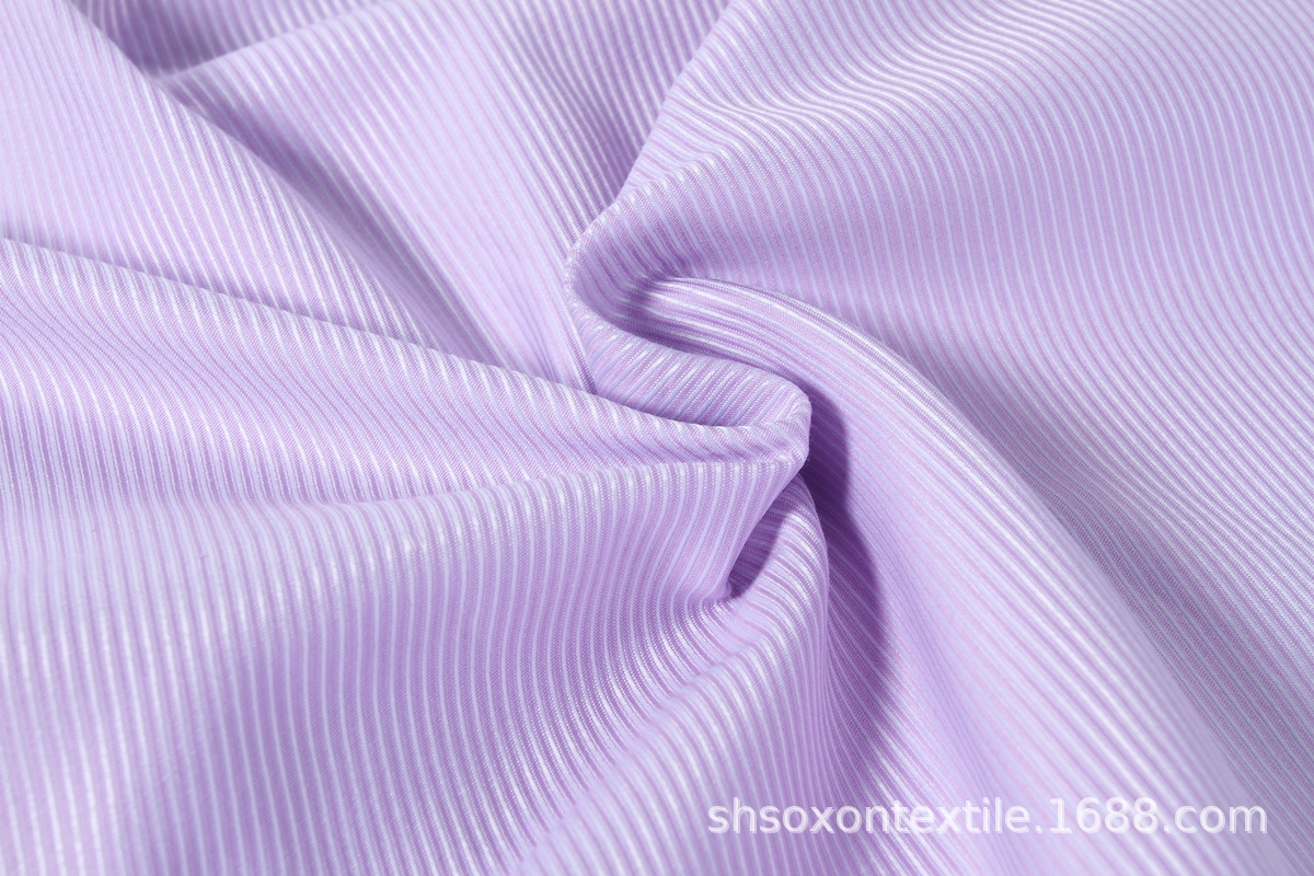 现货批发CVC斜纹衬衫布CVC骑兵斜衬衫布职业装衬衫厂家直销