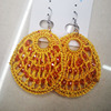 Crochet, fresh earrings handmade, Korean style