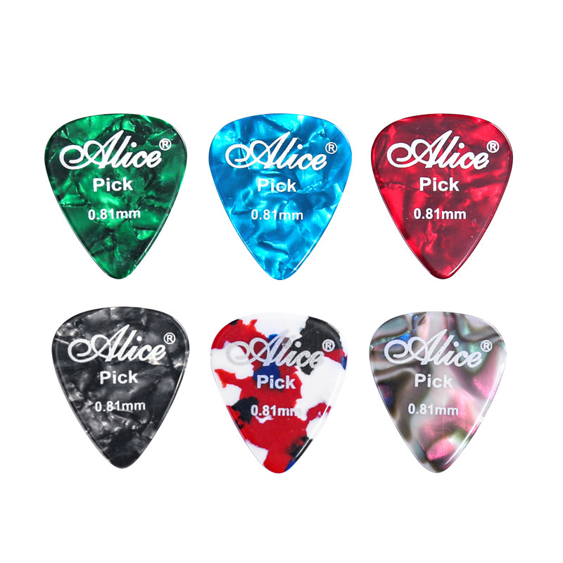 Authentic Guaranteed Alice Celluloid Pick Folk Acoustic Guitar Pick Electric Shrapnel Ap100 Celluloid