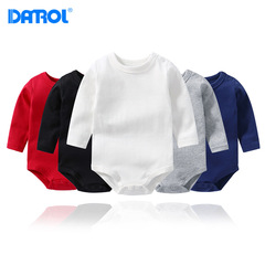 Baby bag, spring and autumn, baby boy and girl underwear, pajamas, shoulder buttons, triangle harem, long-sleeved inner wear one-piece clothes