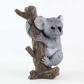 跨境仿真野生动物澳大利亚考拉模型塑料实心静态儿童玩具摆件礼物