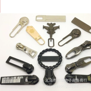 锌合金高档拉链头加工定制 双肩包拉杆包背包女包化妆包电镀拉头