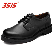 际华3515强人系带男大头皮鞋透气作训制式低帮工装鞋1401