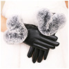 Demi-season keep warm polyurethane street gloves