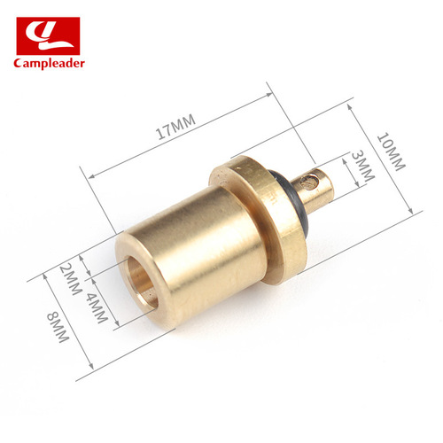 Outdoor stove long gas tank filling flat gas tank filling accessories filling valve 5g pure copper mini ultra-light filling valve