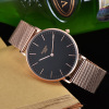 Waterproof quartz watches, hair mesh, ultra thin watch, Switzerland, internet celebrity