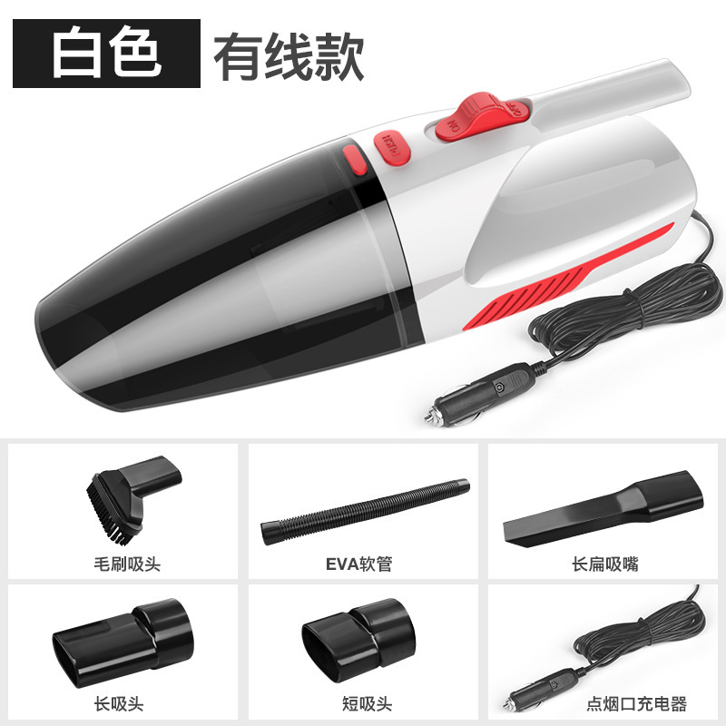 화이트 [업그레이드 유선-6000Pa 흡입-조명]]