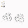 Small bike, earrings, accessory for elementary school students, Japanese and Korean, simple and elegant design