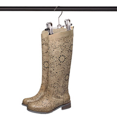 Amazon multifunctional metal clothes hanger stainless steel trouser rack clothes drying rack non-slip clothes drying rack wholesale