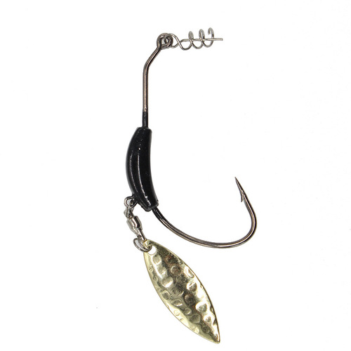 Black lead lure crank hook 7g 4g 2g plus sequin bearing swivel lure hook sea fishing lure soft bait hook
