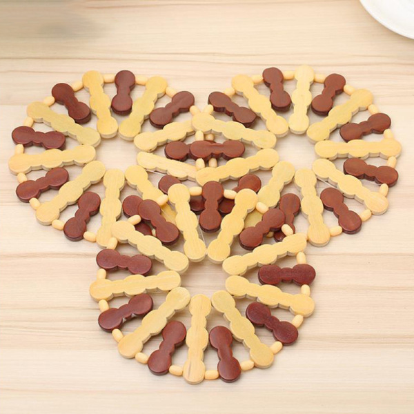 Yiwu 2 yuan store wholesale meal cushion bamboo bowl pad plum hot…