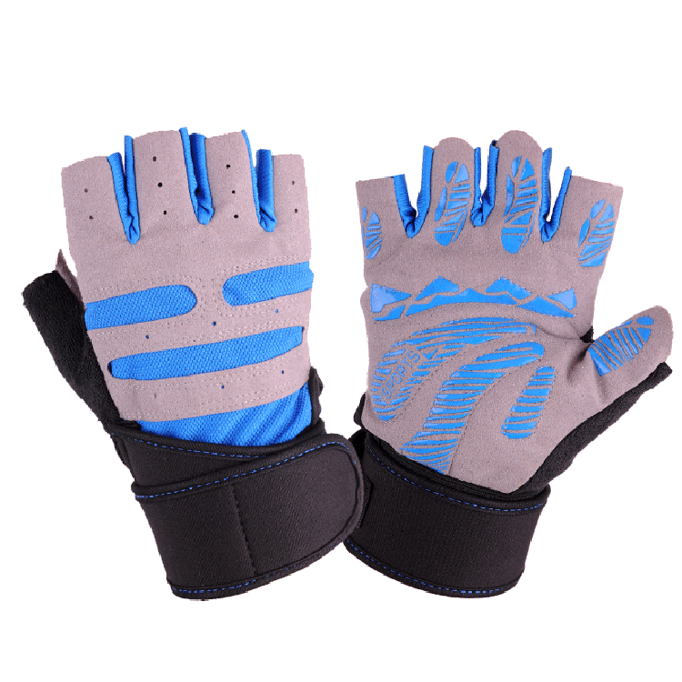 New cycling fitness outdoor mountaineering sports gloves half finger breathable equipment training long wristband gloves wholesale