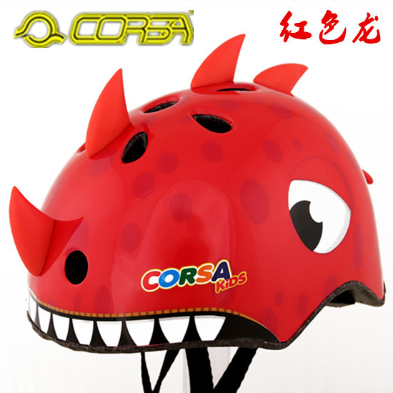 Casco de seguridad para niños CORSA cool kidsren's animal cartoon cross-border casco de bicicleta patinaje sobre ruedas balance kart.