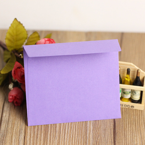 Candy colored envelopes Greeting card colored blank envelopes Mini small envelopes can be printed with customized LOGO