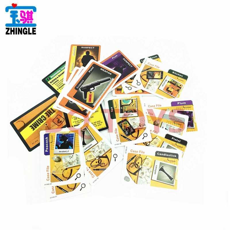 Клуб для семейного отдыха, карточная игра CLUEDO, английская детективная покер-карточная игра